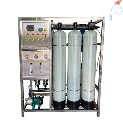 500LPH Odwrotna osmoza Oczyszczanie wody pitnej Filtr wody kosmetycznej Fabryka Ro System Dwuetapowa maszyna oczyszczania wody