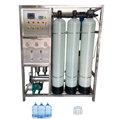 500LPH Odwrotna osmoza Oczyszczanie wody pitnej Filtr wody kosmetycznej Fabryka Ro System Dwuetapowa maszyna oczyszczania wody